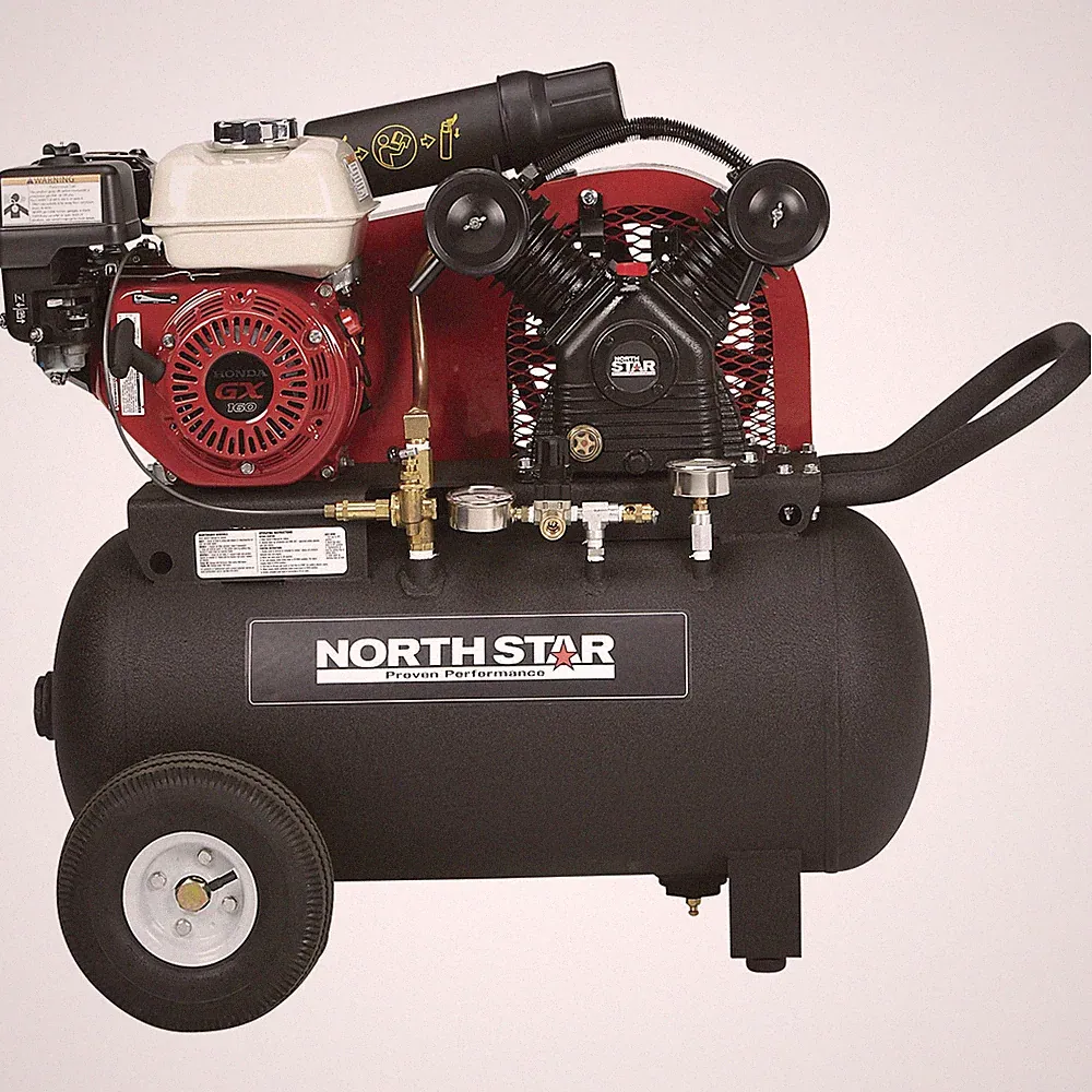 NorthStar Portable Gas-Powered Air Compressor, Honda 163cc GX160 OHV Engine